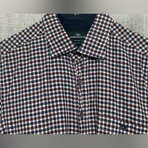 RODD & GUNN PlaidClassic Fit Long Sleeve Shirt ~MEDIUM~Woven in Italy multicolor